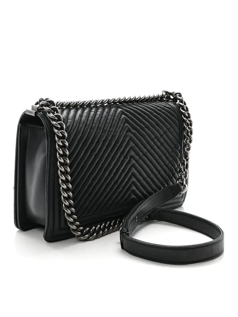 Chanel Wrinkled Lambskin Chevron #334339C21B